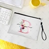 Letter Personalized Custom Name Cosmetic Makeup Bag Travel Kit Bags Teacher Appreciation Gift Small Cosmetics Pouch Pencil Case 3