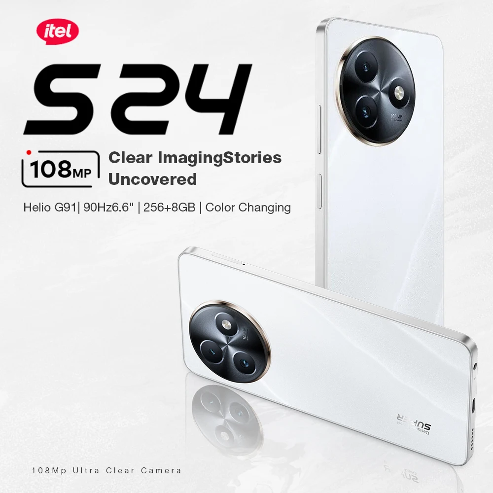 itel S24 6.6インチ 8GB 256GB ブラック スマートフォン itel S24 Black (8GB RAM + 128GB ROM) 6.6