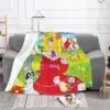 Candy Candy Cartoons Flannel Throw Blanket Cute Anime Blanket for Bed Office Warm Bedding Throws 2