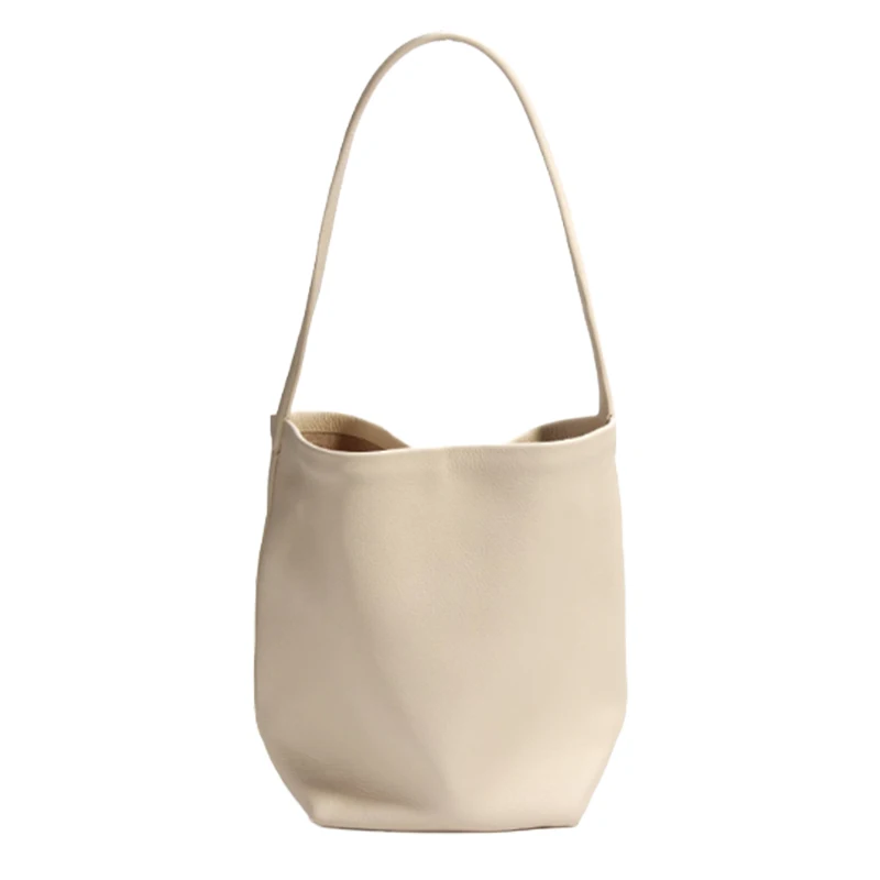 Borsa Tote Grande da Donna, Borsa a Spalla di Lusso in Vera Pelle, Design Giapponese Popolare, Morbida e Confortevole