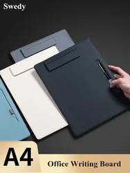 A4 PU Leather Document Holder Clipboard Meeting Report Magnetic Drawing Writing Pad Menu Paper Clip Board