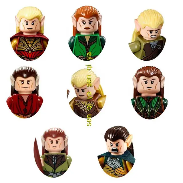 Lord Of The Rings Series Doll Building Blocks Hob Elf King Movable Doll Model Toy Assembled Building Block Children'sgift 2