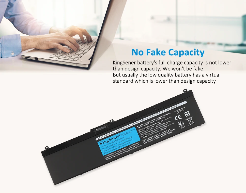 KingSener-NYFJH bateria do portátil, DELL Precision 7530,