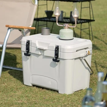 Portable 25L Insulated Cooler Box Camping Refrigerator Large Capacity Car Food Storage Barbecue Ice Chest Outdoor Chiller 1
