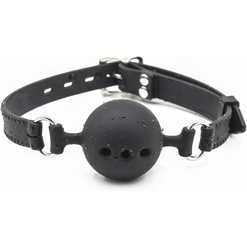 Bâillon buccal en silicone non toxique, jouet sexuel pour adultes, idéal pour les couples, les préliminaires BDSM, accessoires de flirt inclus._voghion.com