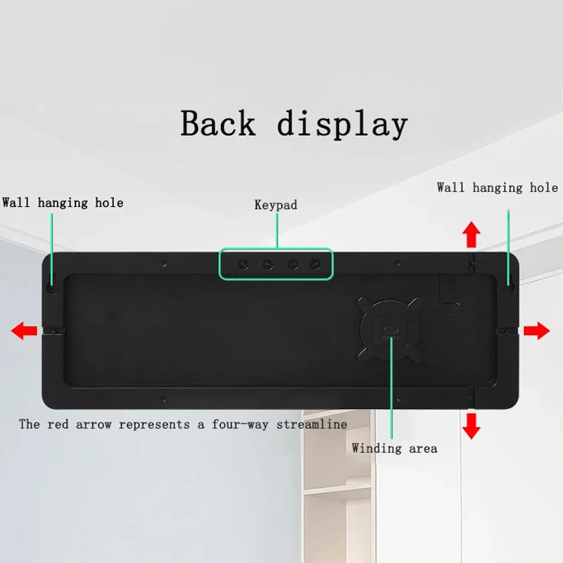 Digital Wall Clock Creative Number Color Nightlight Temperature Calendar Alarm Clock LED Large Number Electronic Backlight Home Decor