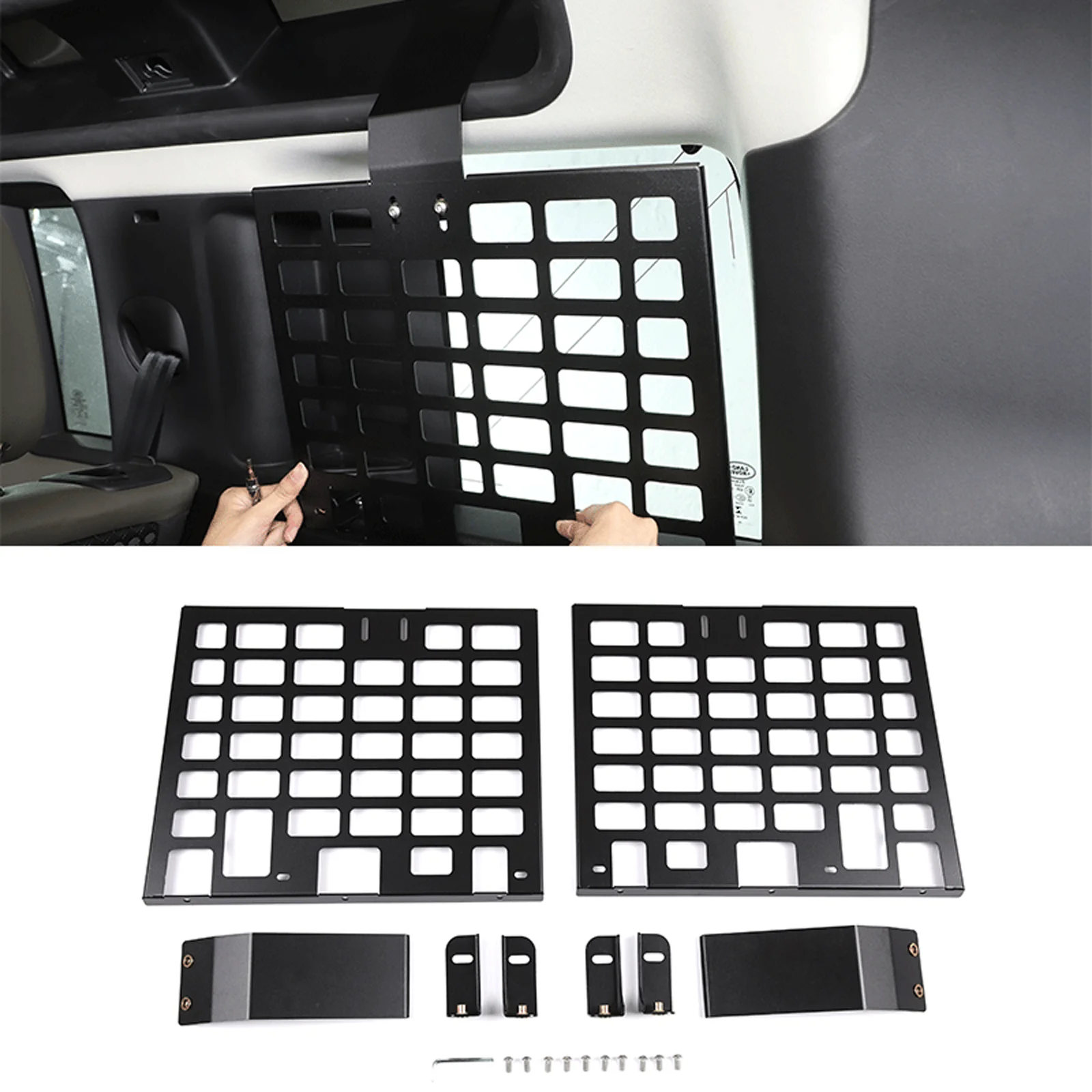 Land Rover Defender 110 2020-2022 알루미늄 합금 블랙 트렁크 계..