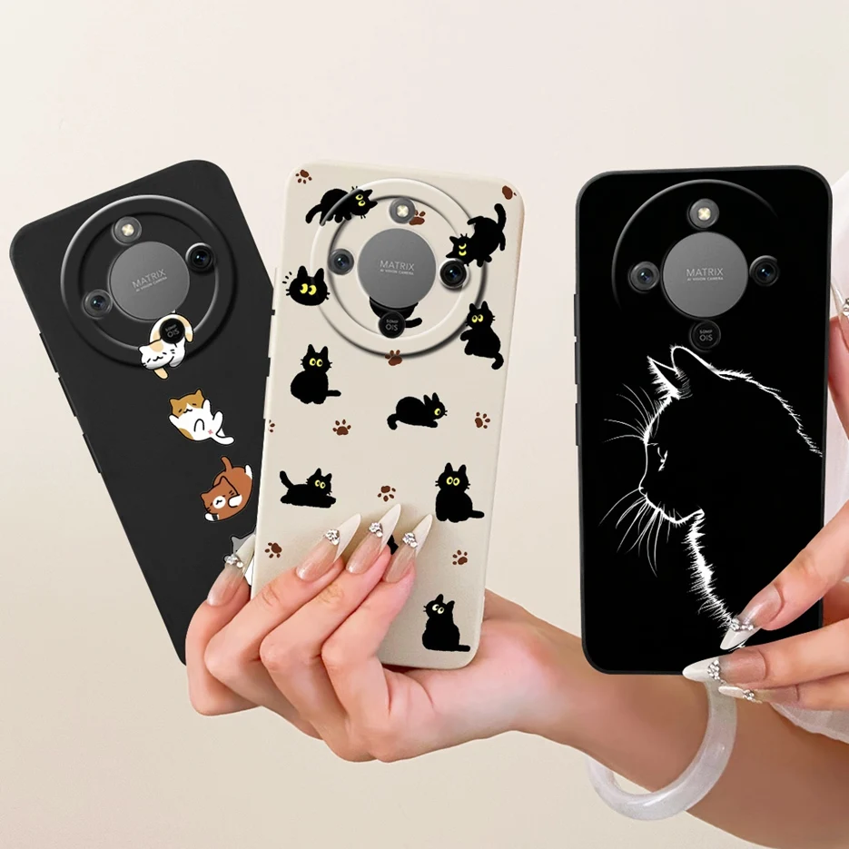 Cool Cat Painted Soft Silicone Case - Stylish Protection