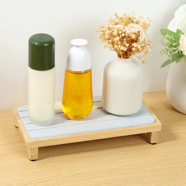 Vassoio Asciugatura Rapida In Pietra Diatomacea - Per Bagno E Cucina | Assorbente E Antiumidità | Design Moderno - Foto 12