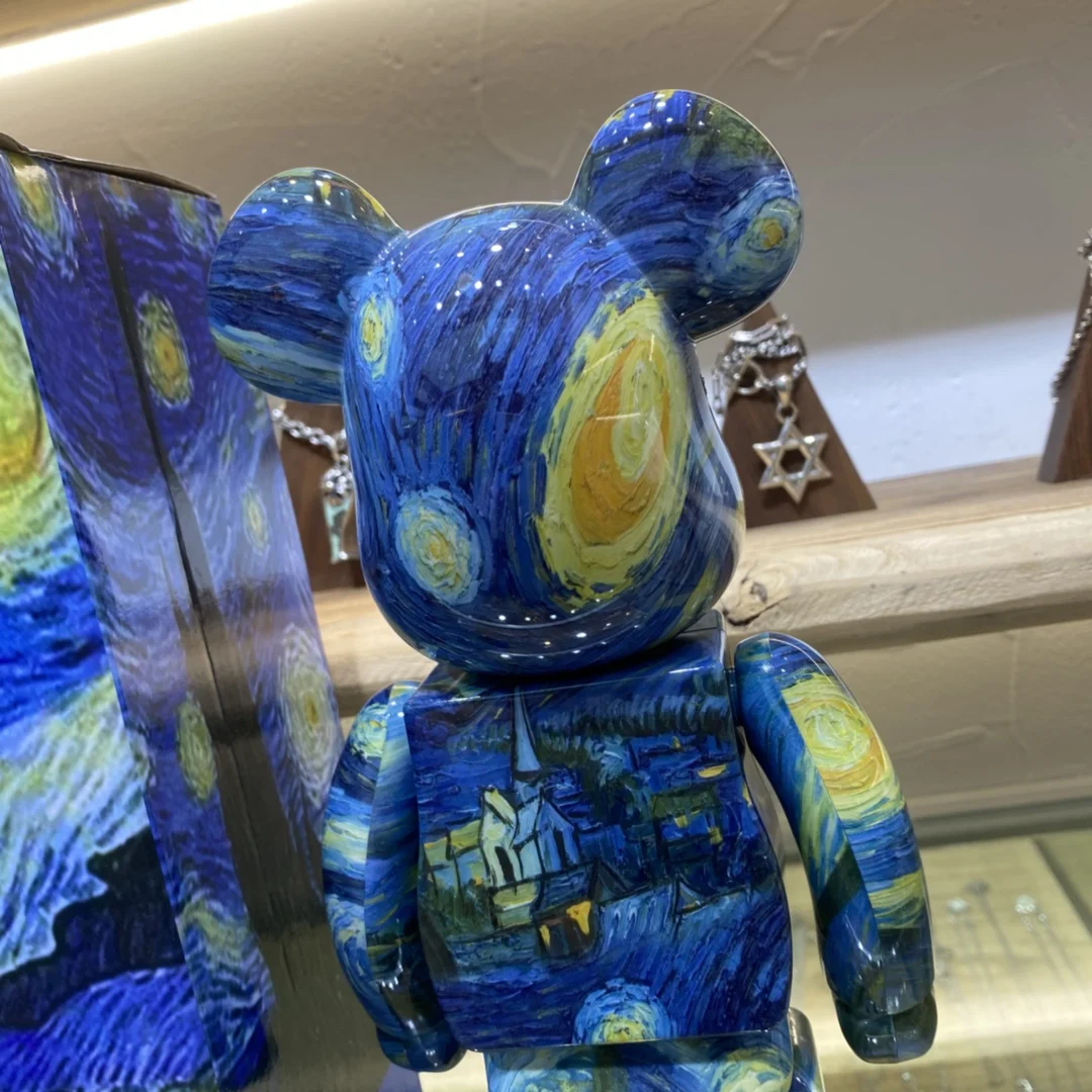 Bearbrick 400% Van Gogh Starry Night 28cm Height 11 inches