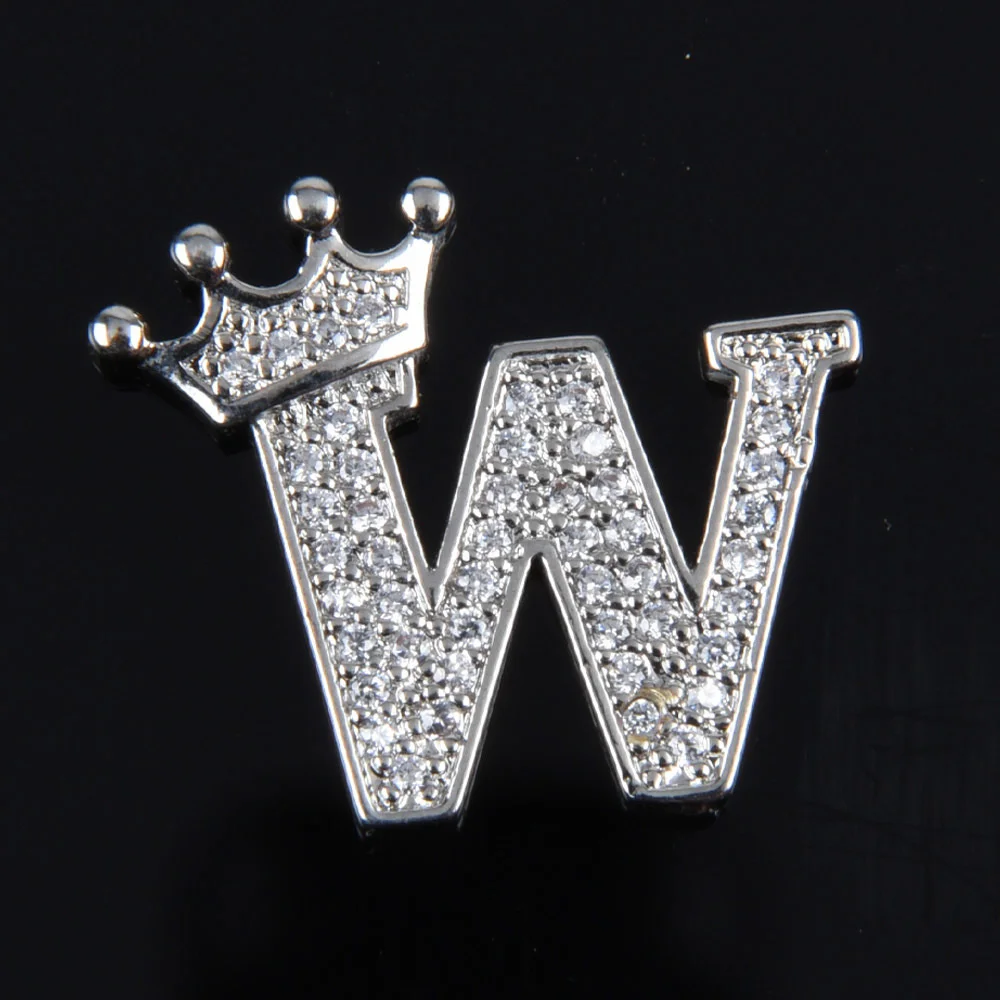 Hot Sale Metal Croc Shoe Charms Crown Letter Bling Rhinestone Shoes Decorations High Quality Butterfly Wristband Accessories