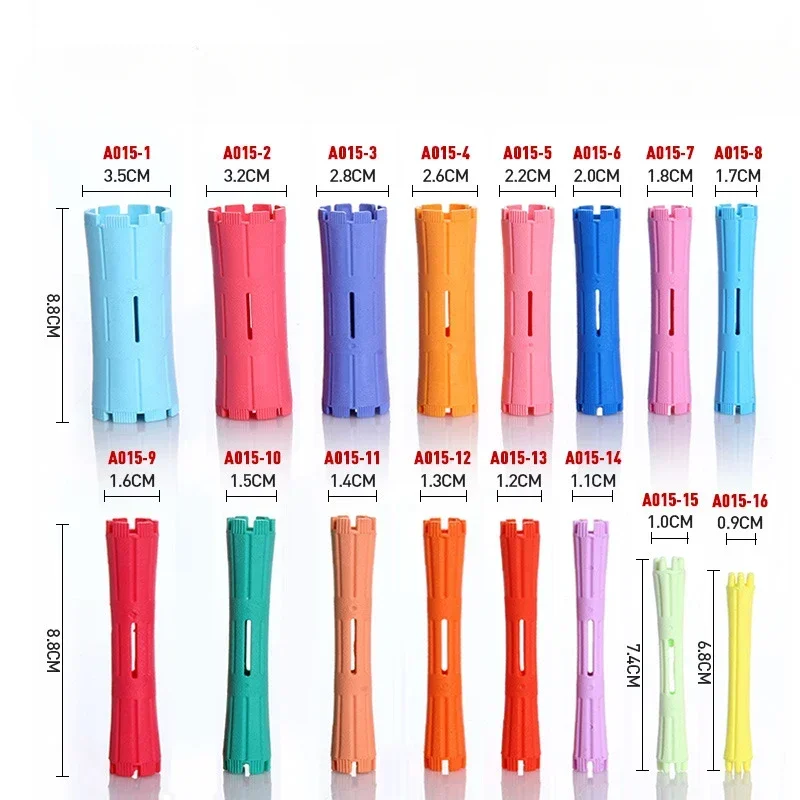 Hair Perm Rods Cold Wave Rods Plastic Perming Hair Curling Rollers Curlers Steel Pintail Comb Curler No Heat hair styling tool hair curling tools