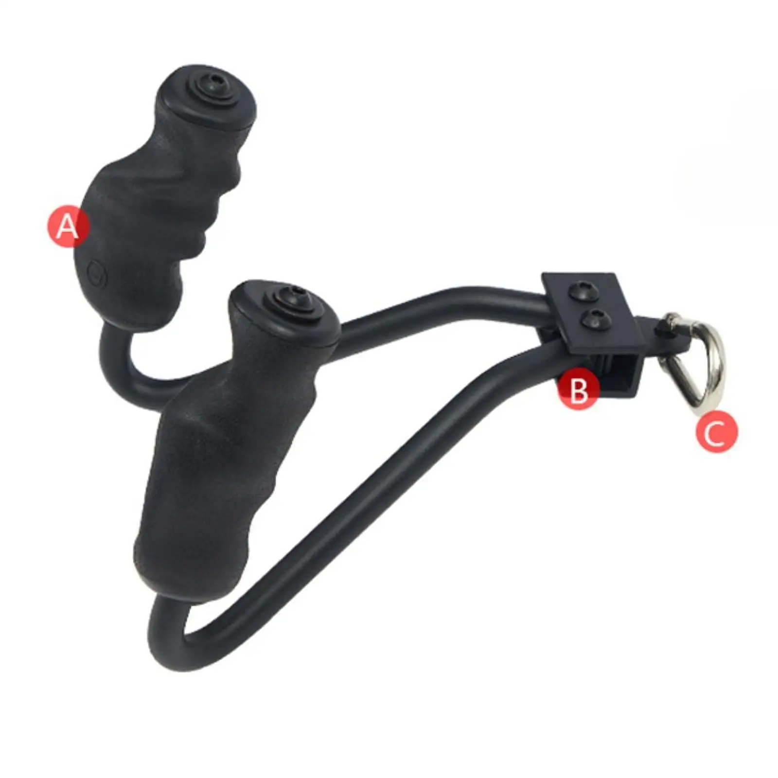 Double Row Handle Cable Attachment Fitness Equipment V Bar Grip for Women Men Home Gym Tricep Muscle Building Bicep Curl