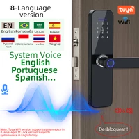 RAYKUBE F005 IP65 Waterproof Tuya Wifi Lock Electronic Smart Door Lock With Fingerprint/Smart Card/Password/Key/APP Unlock - Image 5