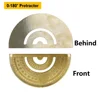 0-180 Degree Metal Brass Copper Protractor Office School Supplies Measuring Drawing Tool School Educational Supplies For Math 6