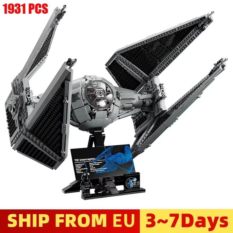 TIE interceptor z klocków za $46.81 / ~172zł