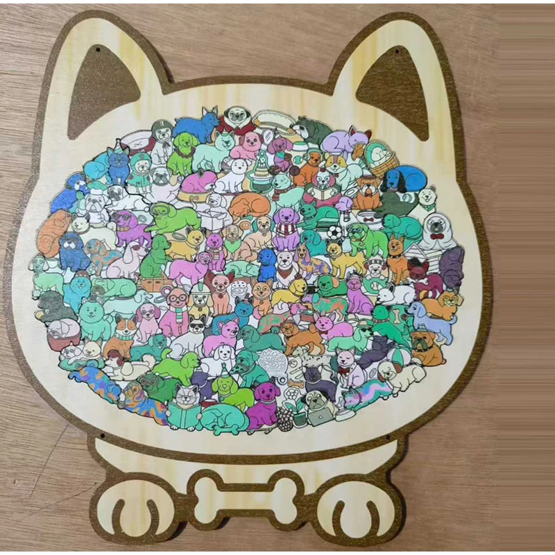 Wooden dog puzzle game - image 7