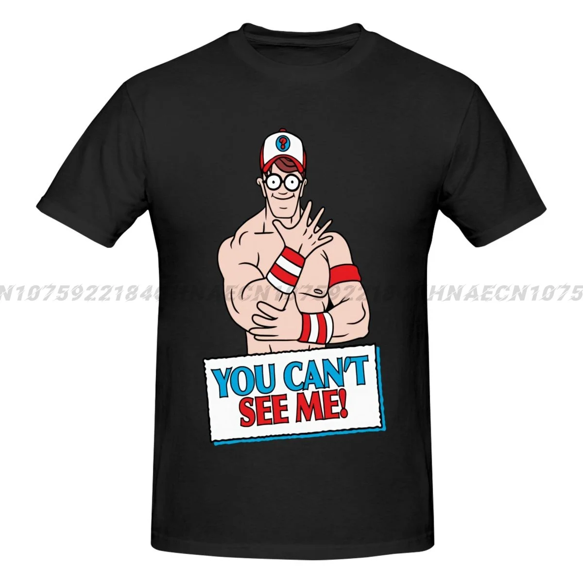 Waldo Cena John Cena Divertente T-Shirt Stampata Da Uomo Moda Casual Maniche Corte T-Shirt Traspirante In Cotone Estivo