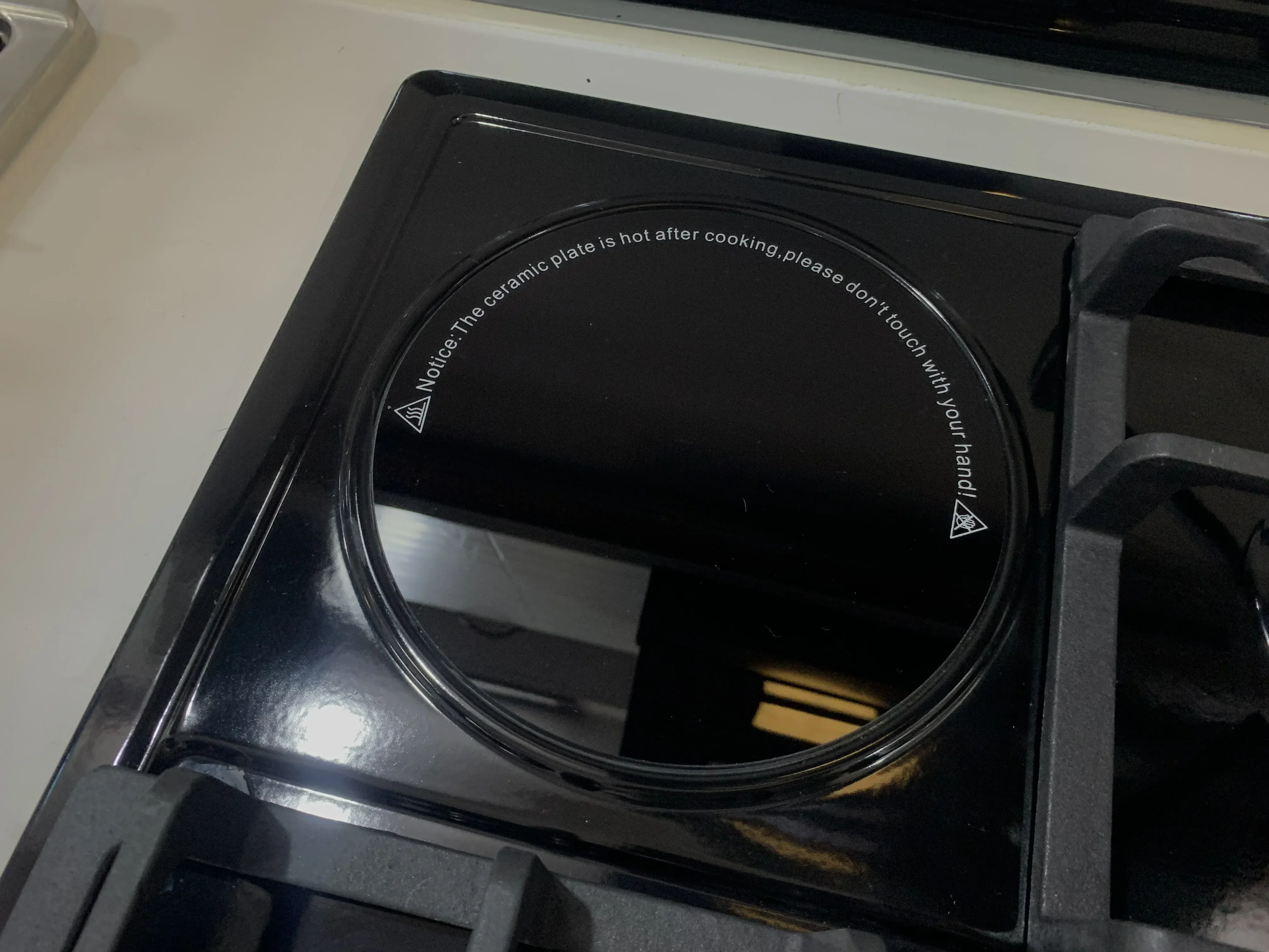Black 4 Burner Gas And Electric Gas Cooktop Ceramic Plate Cooking Hob Best Welcome Stove Appliance