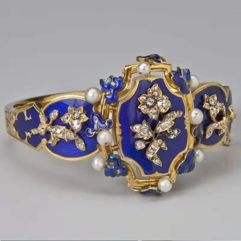 Signet Ring Finger Ring Punkboy Vintage Enamel Flower Signet Ring For Mens Gothic Punk Party Jewelry