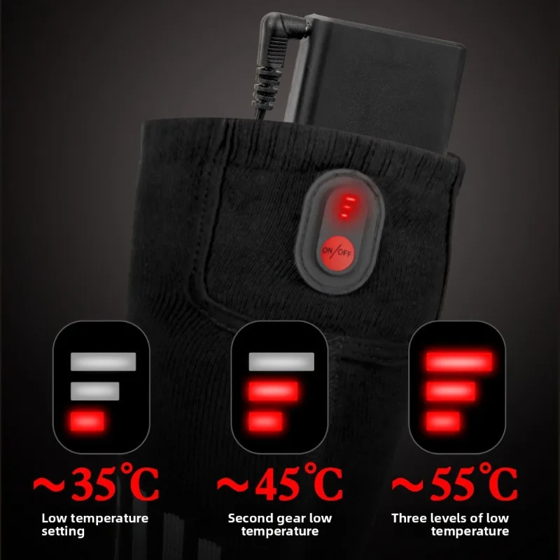 난방용 롱 튜브 순면 전기 난방 양말 스키 캐주얼 발 워머 따뜻한 충전식 자가 발열 양말