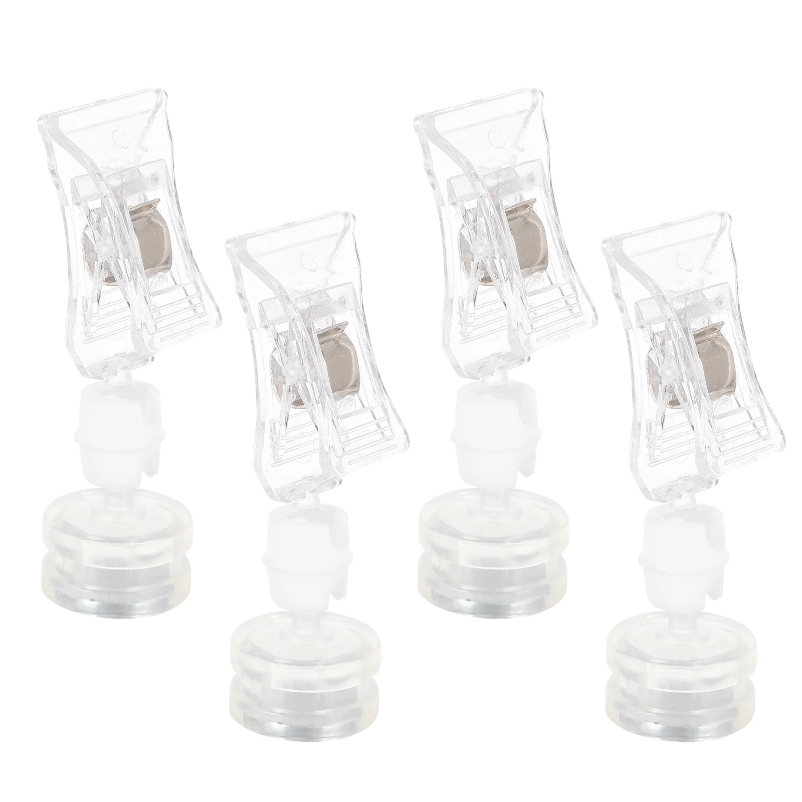 

4pcs Poster Clips Store Supermarket Display Clip Magnetic Clip Advertising Clip