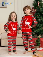 Family Christmas Pajama Sets - All - over Santa, Tree & Reindeer Prints, Cozy for Holidays 5