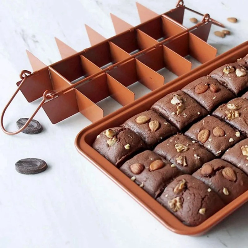 

Brownie Mold Cake Mold Metal For Baking Live-Bottom Solid Non-Stick Coating Thicken Bakeware Tools All For Baking
