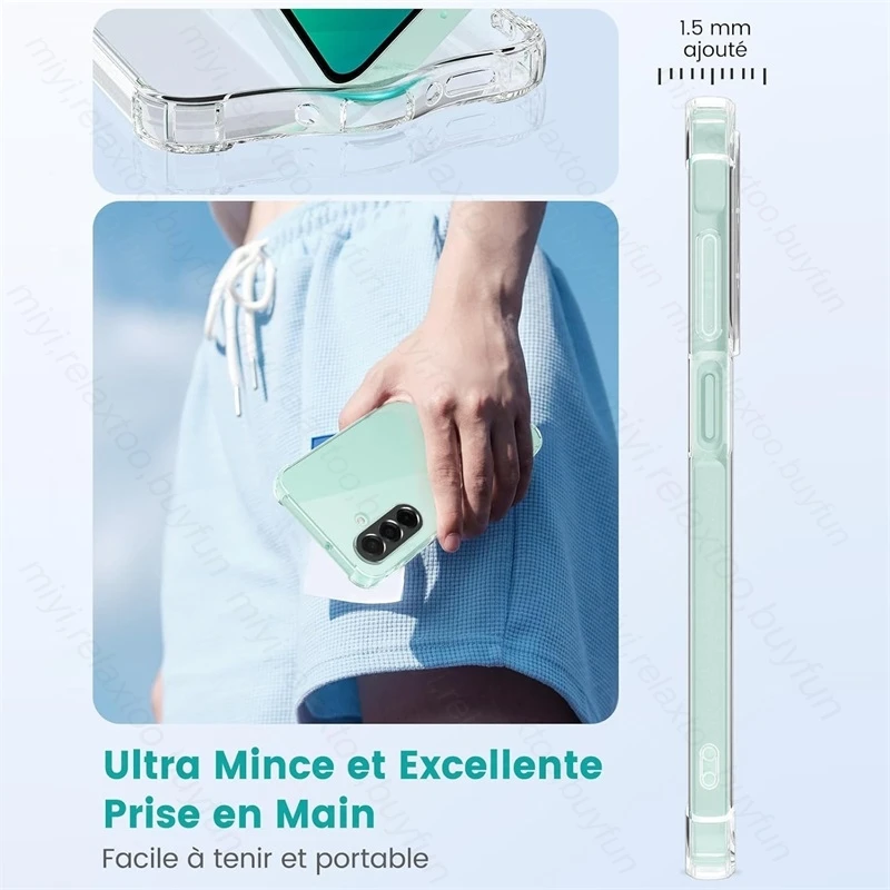 Ultra-Thin Transparent Silicone Case - Clear Crystal Back Cover