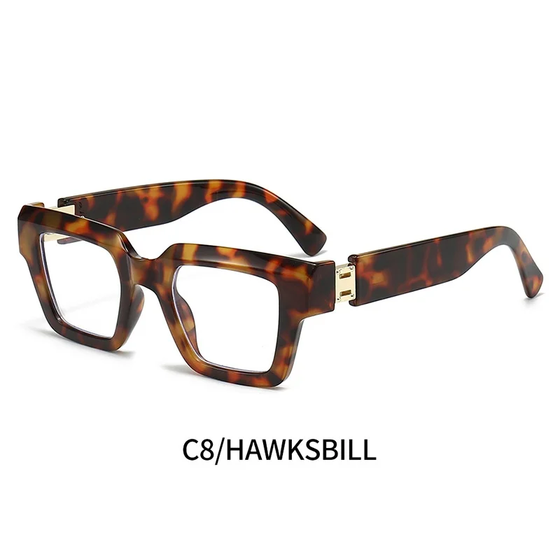 Trendy Unisex Square Thick Frame Anti-Blue Light Glasses