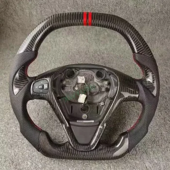 Promozione Volante in vera fibra di carbonio al 100% con pelle per Ford Forrest Yibo Mondeo Edge