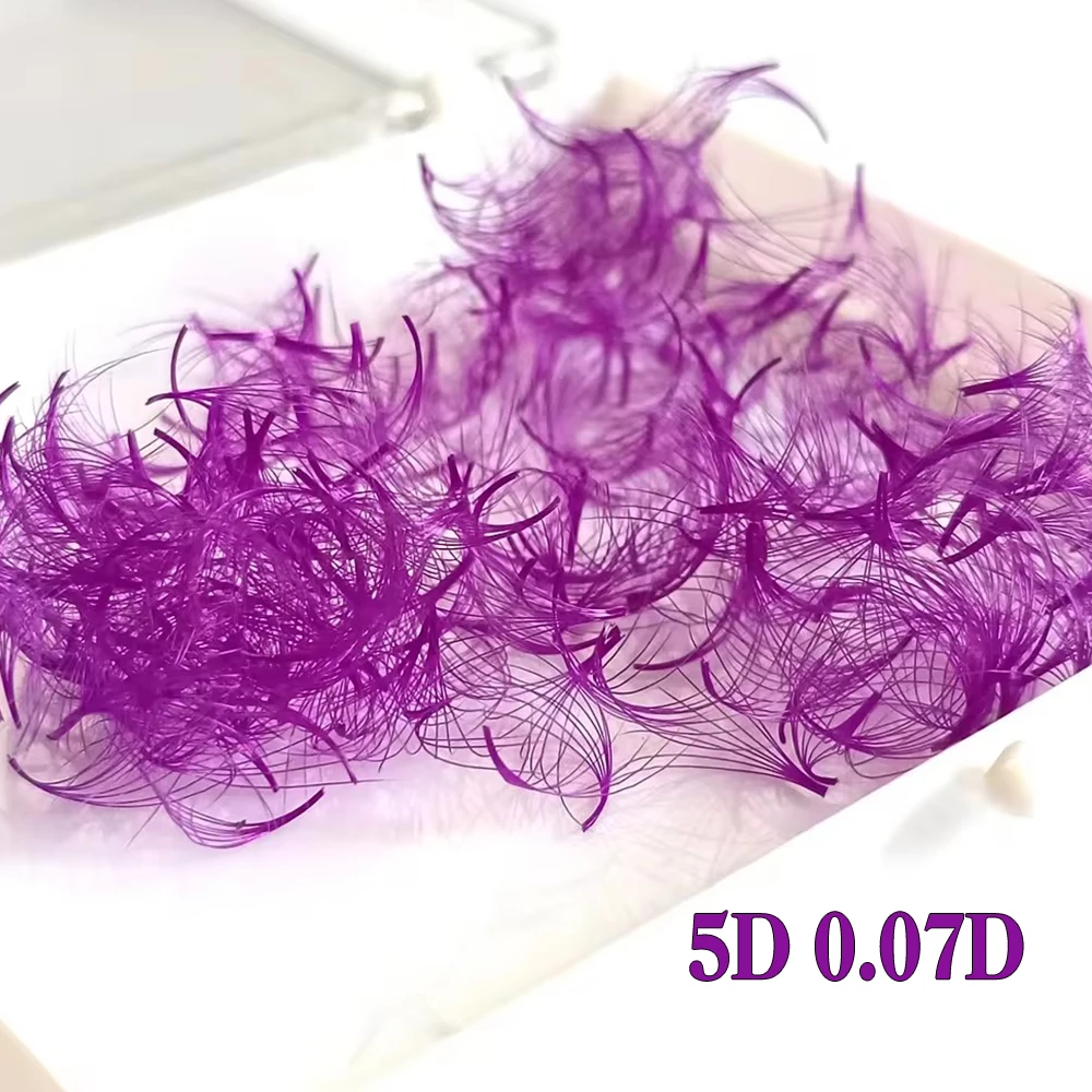 4D-10D Colored Premade Loose Fans 100 Fans D Curl Thin Pointy Base Lash Extensions 8-15mm Mixed Russian Volume Lashes Eyelashes