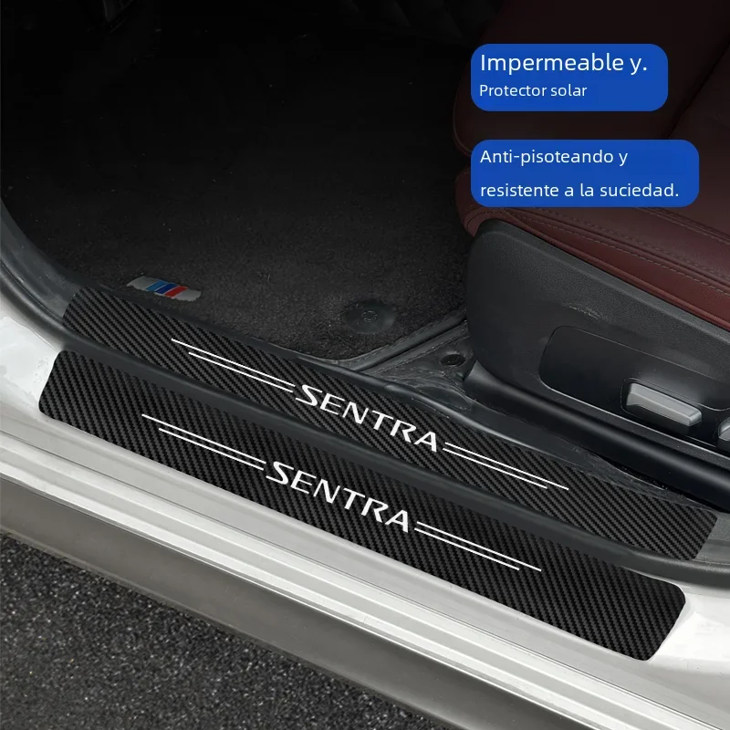 4 Piezas Protector De Umbral De Puerta De Coche Para Kia Picanto