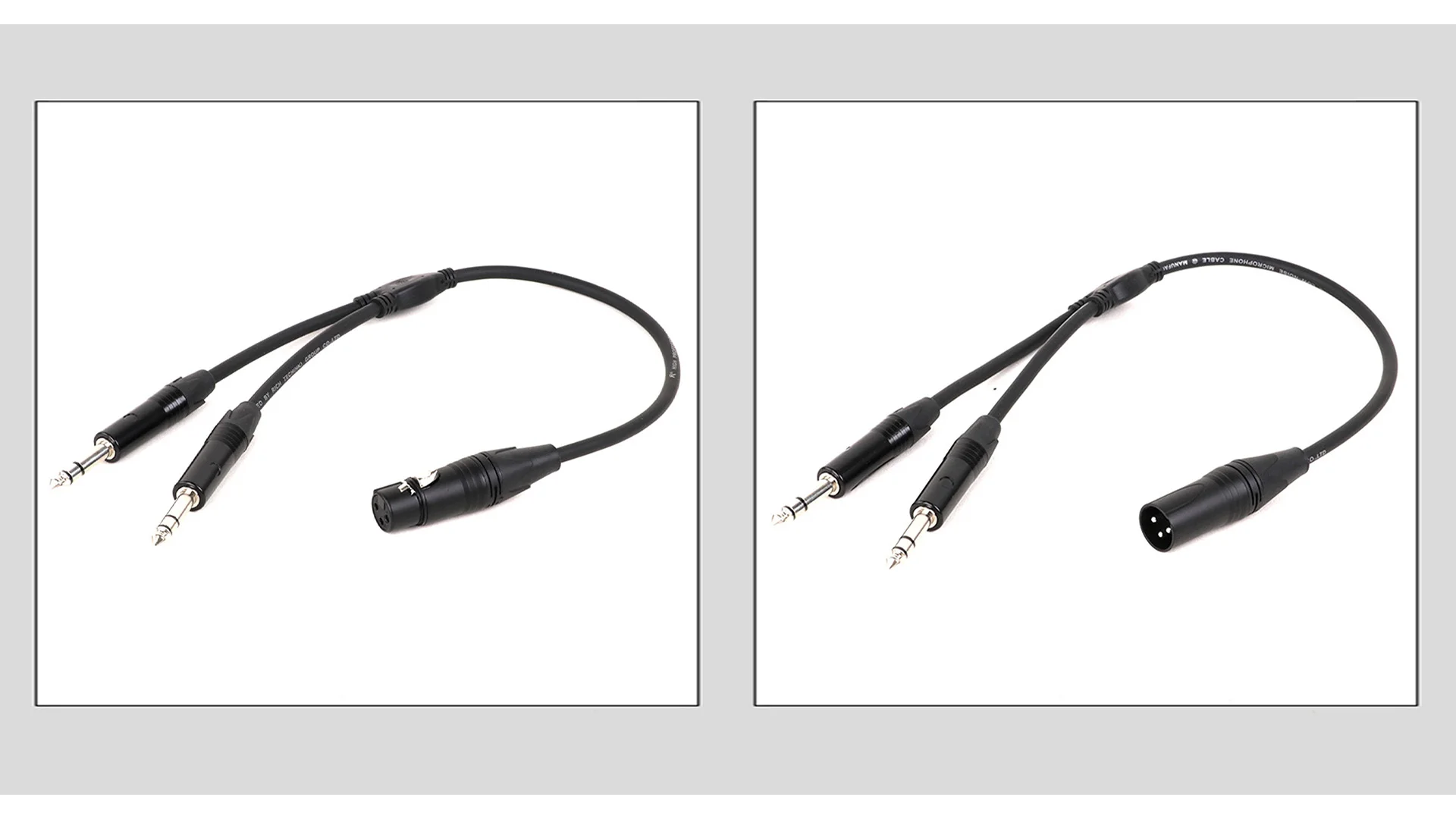 Hochwertiges 3-poliges xlr-Stecker/Buchse-zu-Dual-2, 5-Stereo-Mikrofon-Patchkabel xlr zu doppeltem 2,0-Y-Splitter 6,35 zu xlr-Audio adapter kabel – Detail 4