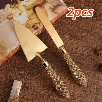 2pcs/set Practical Pizza Bread Shovel Suitable Brithday Handmade Cake Knife Home Dinner Party Knife Household Baking Tools