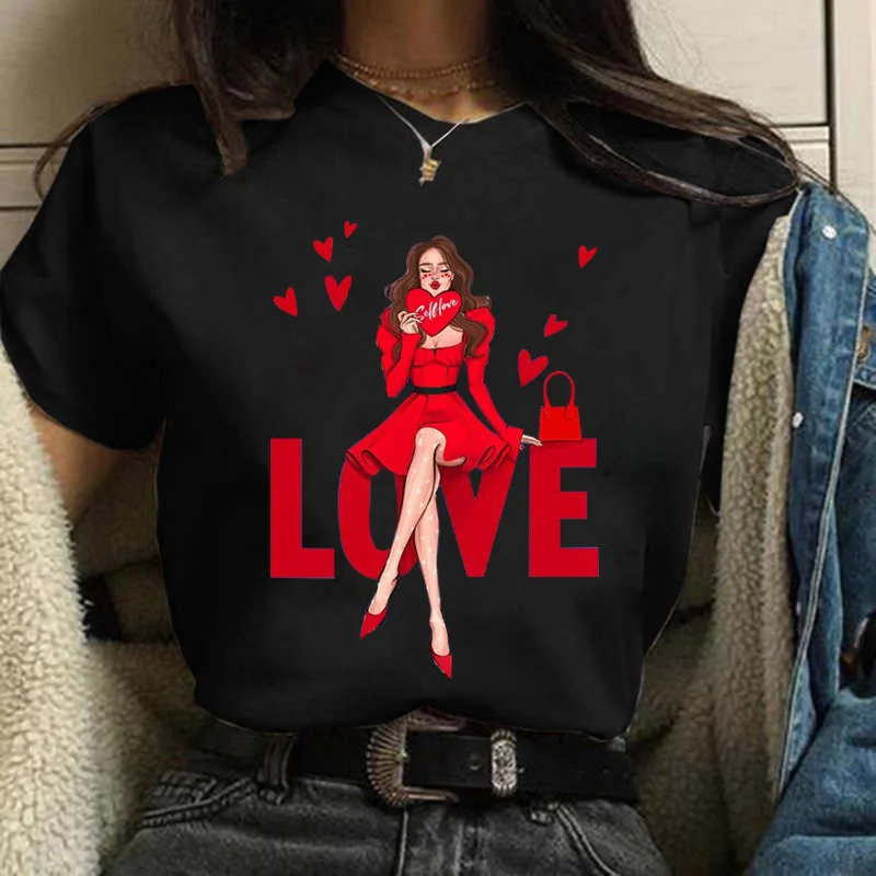 

Cotton 100% New Summer Fashion City Girls Simple T-shirt Trend Women's Fashion White Short-sleeved Women's T-shirt Harajuku