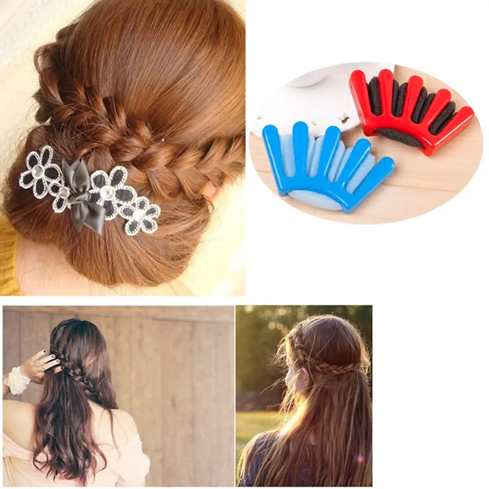 

Weave Headwear DIY Charming French Style Sponge Hair Braider Plait Hair Braiding Tool Styling Tools