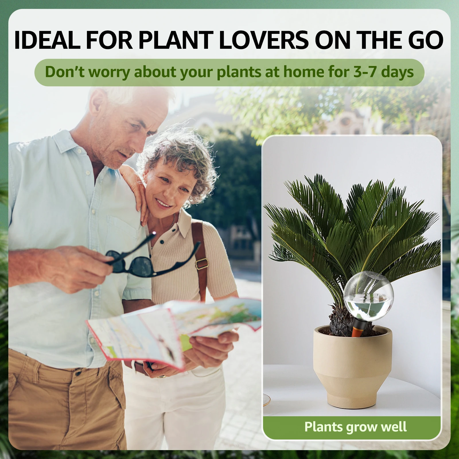 2/4Pcs Automatic Watering Globes 500ml Self Watering Planter Insert Multifunctional Portable Watering Devices for Home Balcony