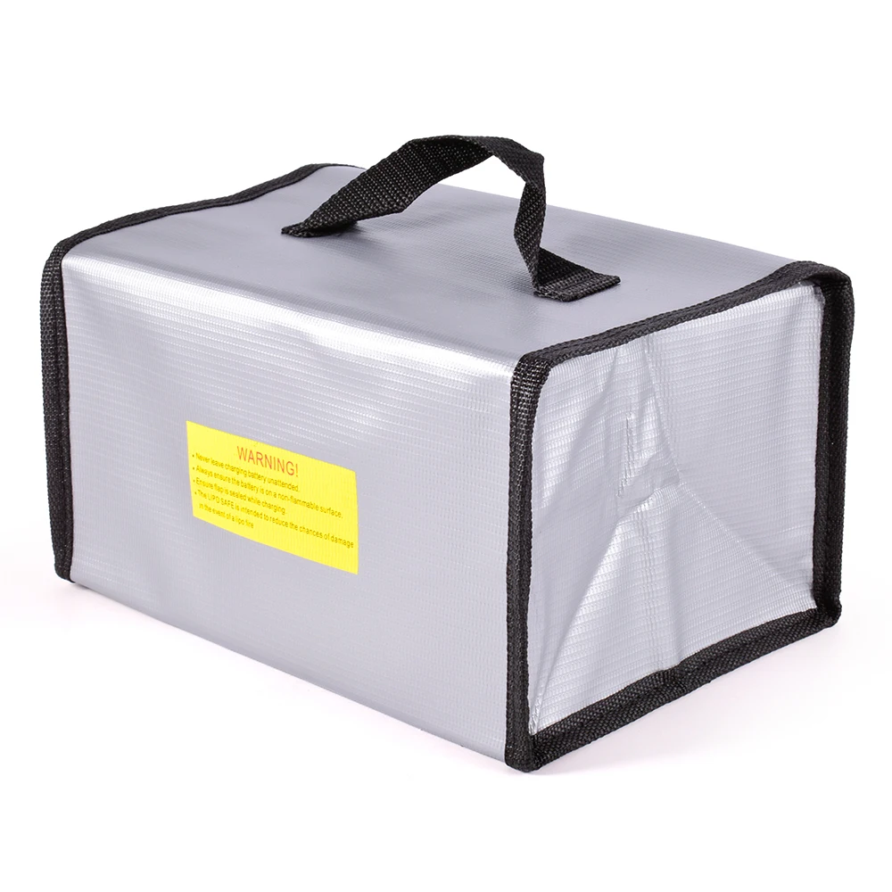 Sa182668d9420455cb8c22c2846d72c8aE Lipo Guard Safety Bag Fireproof Explosion-Proof Portable Lipo Safety Bag 215*115*155mm for RC FPV Racing Drone Car Battery Safe