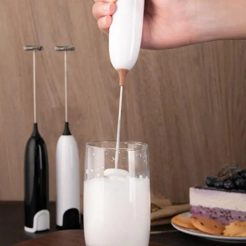 Electric Milk Frother Kitchen Drink Foamer Whisk Mixer Stirrer Coffee Cappuccino Creamer Whisk Frothy Blend Whisker Egg Beater