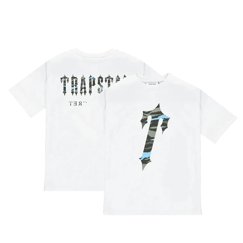Outdoor Sports T-shirt Men's Pure Cotton Oversized Print Casual Skateboard Clothing Breathable Sweat-absorbent Short-sleeved Top mens cotton t shirt