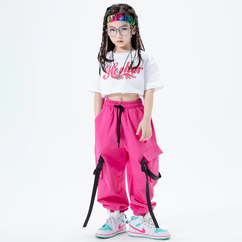 Streetwear Red Cargo Pants for Girls New Fashion Spring Autumn Hip Hop  Trousers Kids Sweatpants Joggers Pants 4 6 8 10 12 14Yrs - AliExpress