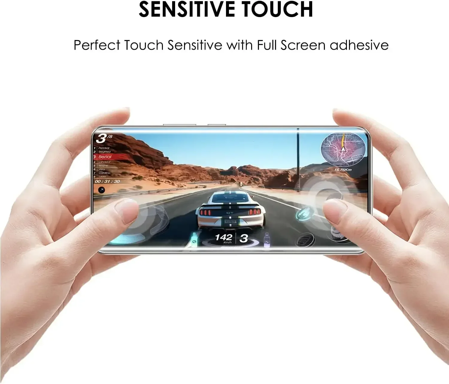 Premium UV Tempered Glass Screen Protector - Full Cover Glue Curing Film (1-3 Pack)