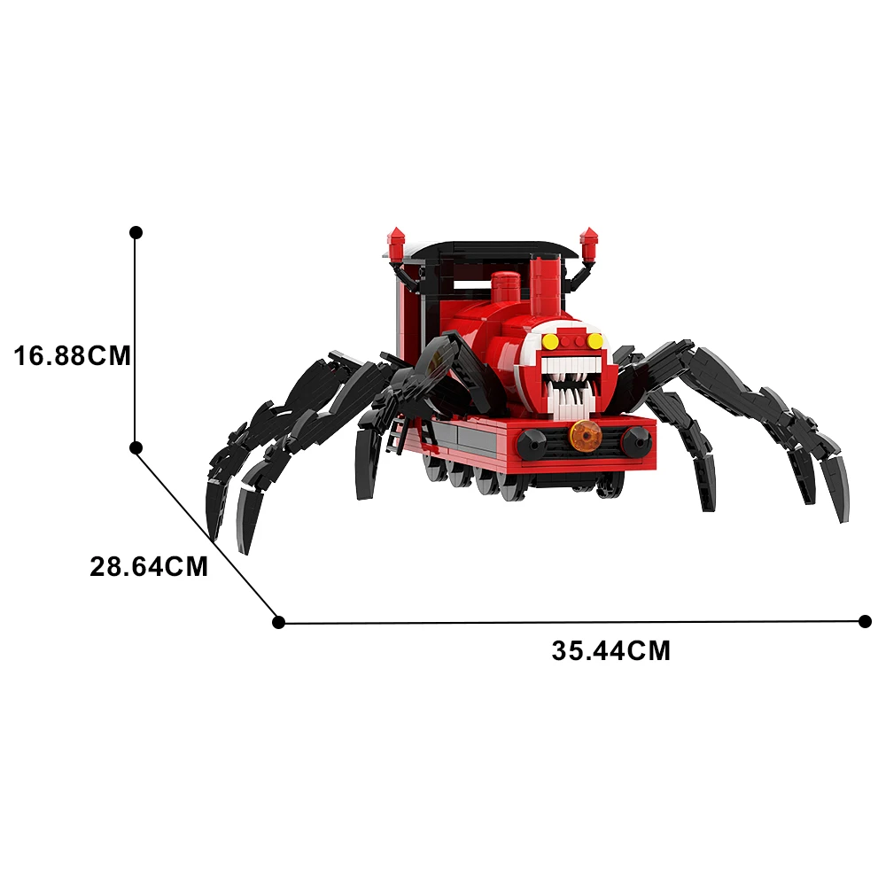 Novo jogo de terror choo-choo charles bloco de construção pequeno trem  ônibus jantar brinquedo dos desenhos animados personagem edifício bloco  cidade brinquedo compatível - AliExpress