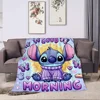 3D Printing Disney Stich Blanket Cute Cartoon Lilo & Strong Soft and Comfortable Children's Lunch Blanket 4