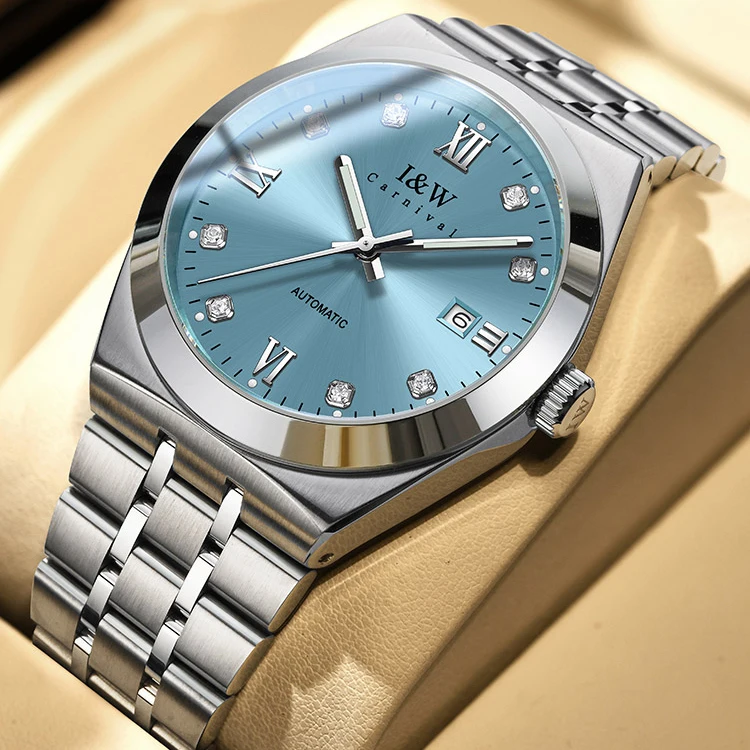 Carnival Men Automatic Watch 42MM Luxury Mechanical