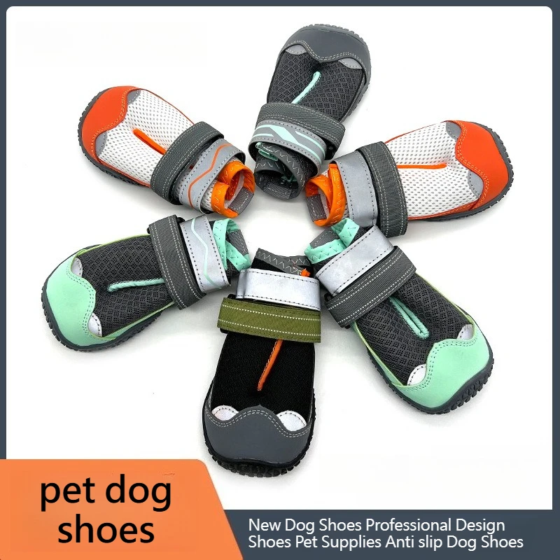 Pet Dogs Shoes New Product Professional Design Shoes comfortable breathable Non-Slip Outdoor Walking Dog Shoes Pet Supplies