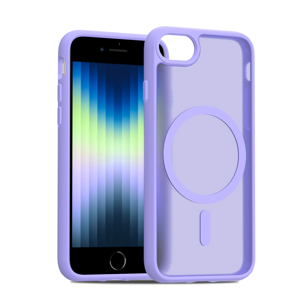 iPhone SE 2020 2022용 무광택 휴대폰 케이스, iPhone 7/8용 MagSafe 낙하 방지 반투명 커버와 호환 가능