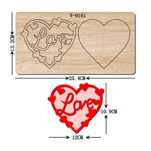 New love Wooden Dies Cutting Dies Scrapbooking /Multiple Sizes /V-9161