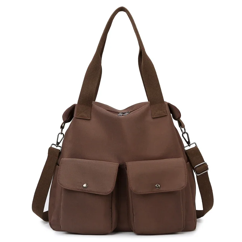 thumbnail image 1 of Bolso de hombro de nailon sólido para mujer, bolso de hombro de mujer versátil y de moda, bolso de mano minimalista informal de gran oferta, 1 of 5